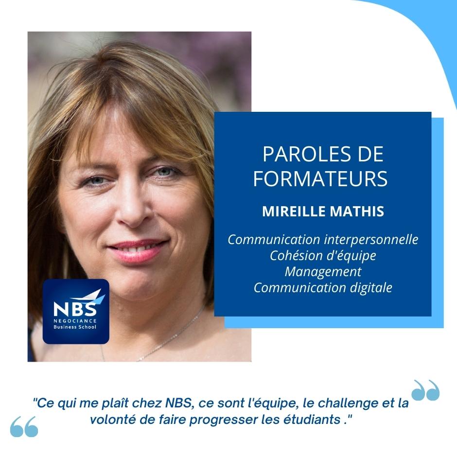 portrait formateurs Mireille Mathis