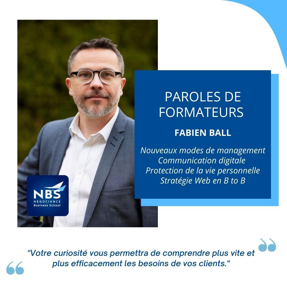 portrait formateurs Fabien Ball