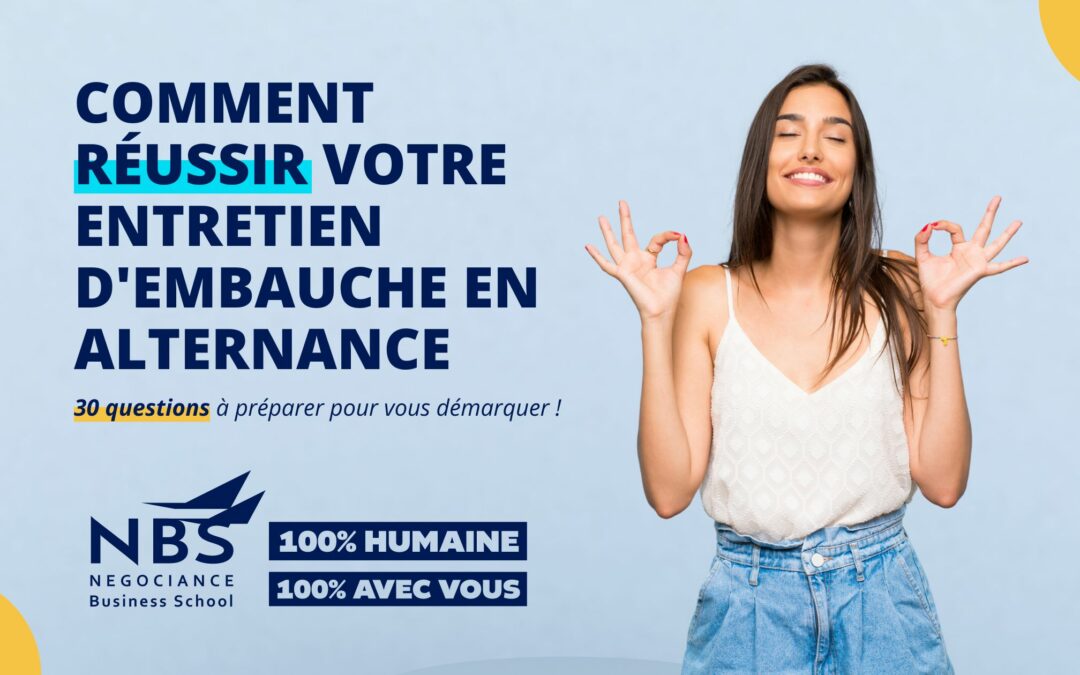 article NBS France réussir votre entretien d'embauche en alternance