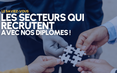 Les secteurs qui recrutent avec nos diplômes !